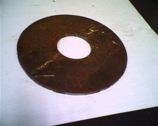 Motor plate after plasma cut