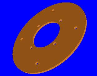 Motor plate cad 3d