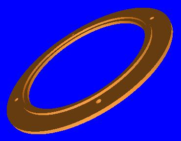 Transmission plate CAD 3d